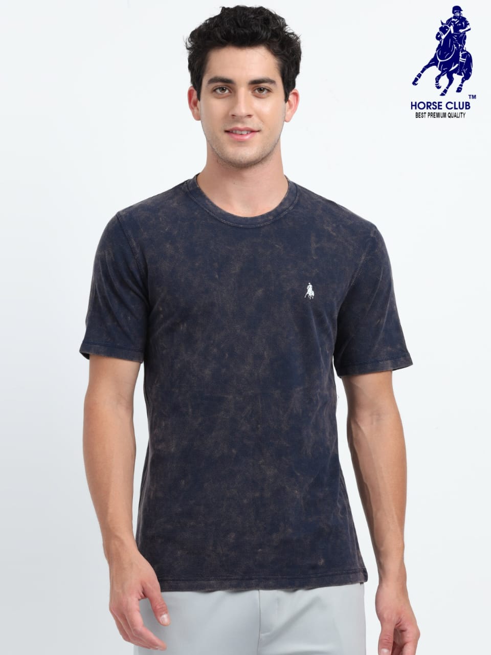 Men’s Navy Vintage-Wash T-Shirt – Effortless Everyday Style